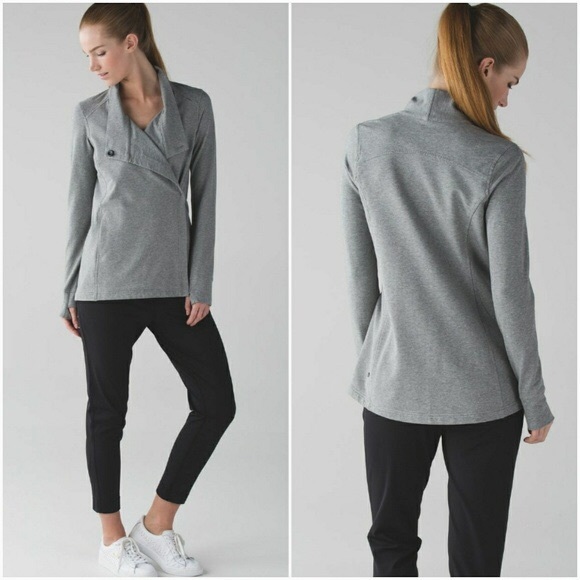 lululemon athletica Sweaters - Lululemon Gray Coast Wrap